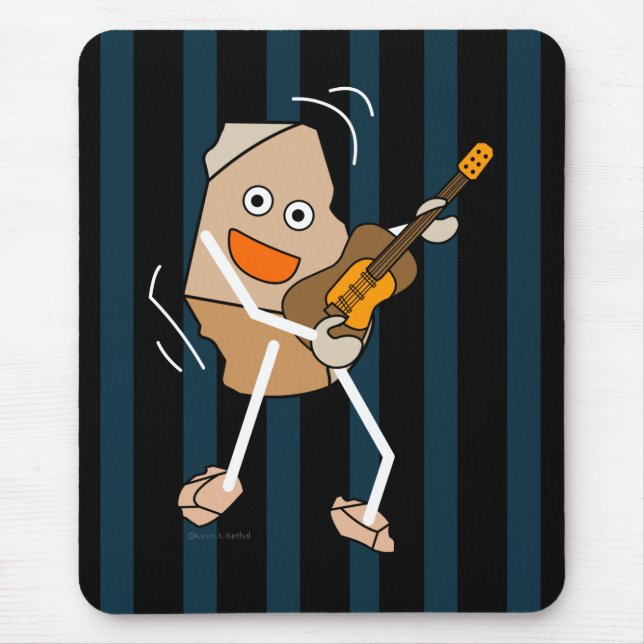 Rock Guitar Mouse Pad (Front)
