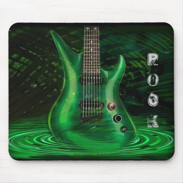 Rock Guitar Mouse Pad (Front)