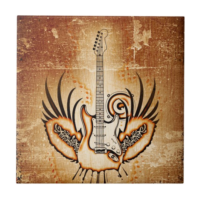 Rock Guitar  New Fashion Tile (Front)