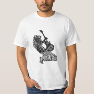 Rock Guitar Player Art - T-Shirt