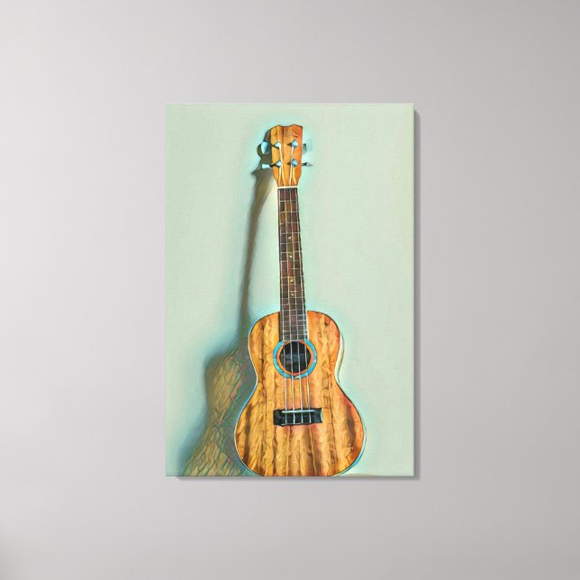 Rock guitar player canvas print (Front)