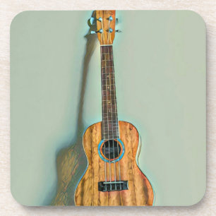 Rock guitar player coaster