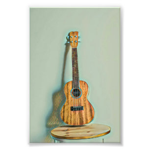Rock guitar player photo print