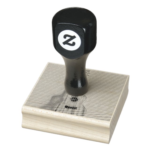 Rock guitar player rubber stamp (Stamp)