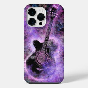 Rock Guitar Purple I Love Music iPhone 14 Pro Max Case