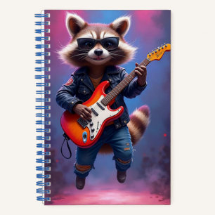 Rock Guitarist, Racoon, author Natasha Us   Notebook