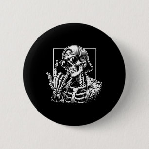 Rock Hand Halloween Costume Rocker Cool Rock Music 6 Cm Round Badge