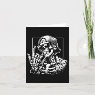Rock Hand Halloween Costume Rocker Cool Rock Music Card