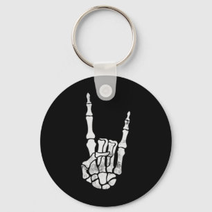 Rock Hand Pocket Lazy Halloween Costume Cool Bones Key Ring
