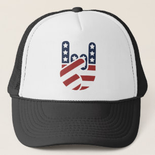 Rock Hand USA Trucker Hat