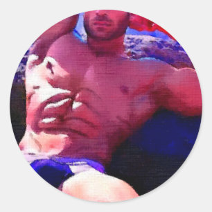 Rock Hard Classic Round Sticker