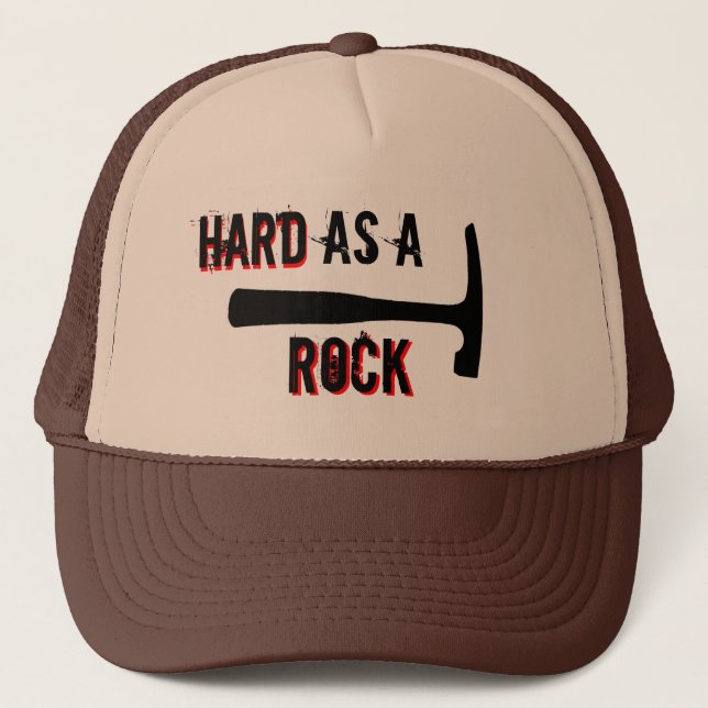Rock Hard Head Trucker Hat (Front)