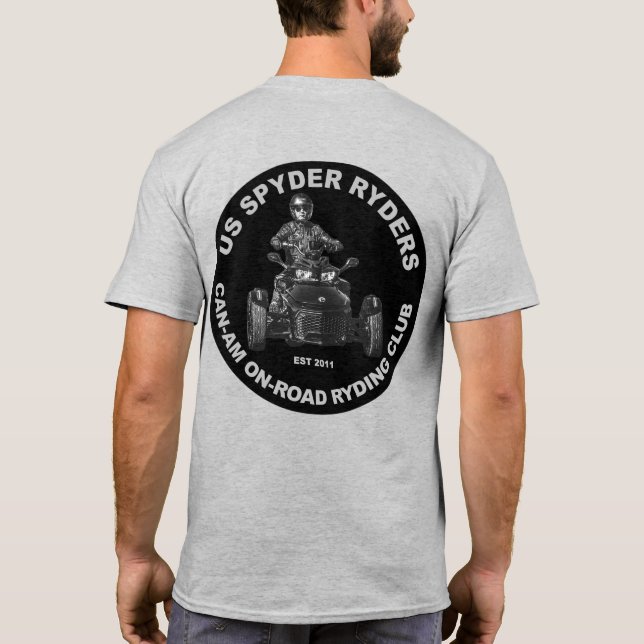 Rock Hill/York Chapter - Round Black T-Shirt (Back)