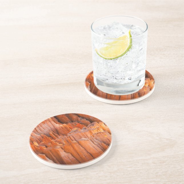 Rock Hoodoos in Morning Light Coaster (Side)