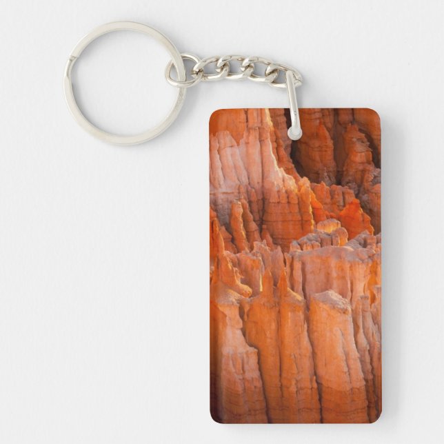 Rock Hoodoos in Morning Light Key Ring (Front)