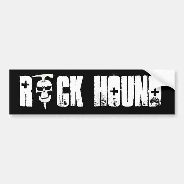 Rock Hound Bumper Sticker (Front)