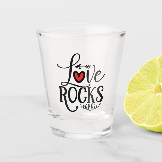 Rock Hound Shot Glass (Front)