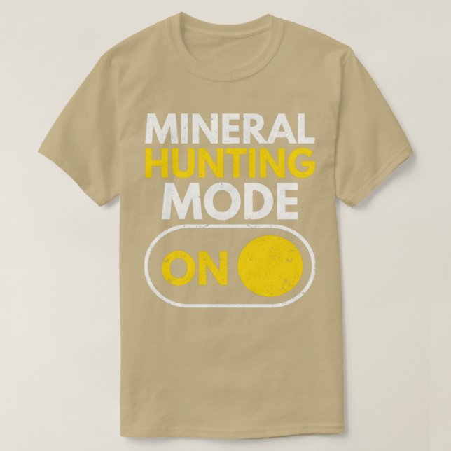 Rock Hunting Geologist Rock Hunter Rockhounding Hu T-Shirt (Design Front)