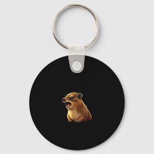 Rock Hyrax Awawa Ew People Funny Groundhog Die  Key Ring
