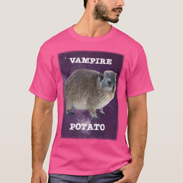 Rock Hyrax Is Basically A Vampire Potato T-Shirt (Front)