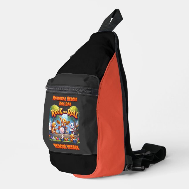 Rock in Roll Paws Band Sling Bag (Right Corner)