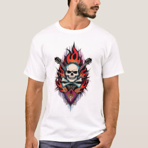 Rock & Ink: Skull and Crossbones Tattoo Tee