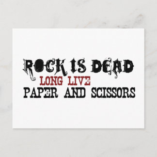 Rock Is Dead Postcard