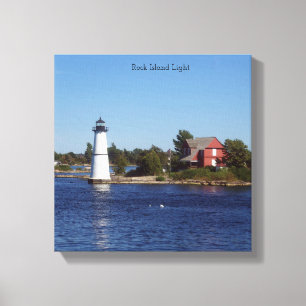 Rock Island Light canvas print