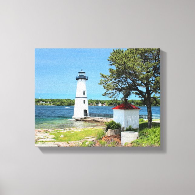 Rock Island Lighthouse, New York Wrapped Canvas (Front)