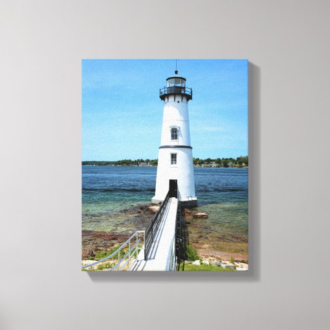 Rock Island Lighthouse, New York Wrapped Canvas (Front)