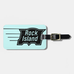 Rock Island Railroad Speed Logo Luggage Tag
