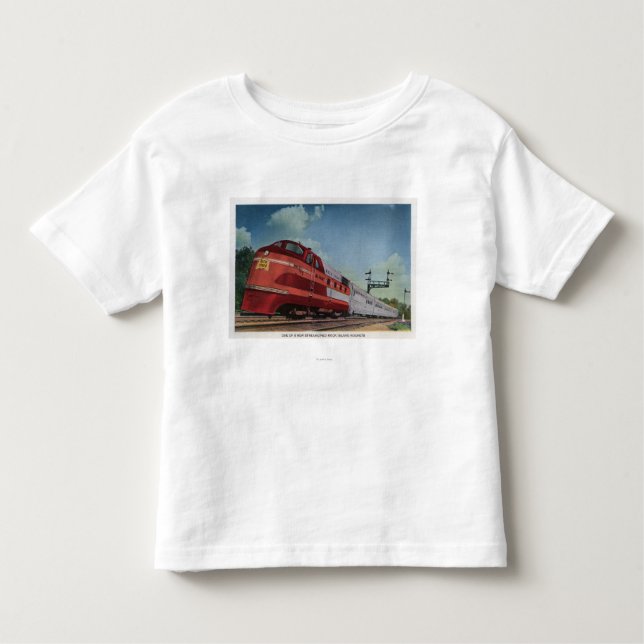 Rock Island RocketStreamlined Train Toddler T-Shirt (Front)