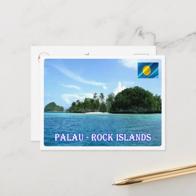 Rock Islands - Palau - Postcard (Front/Back In Situ)