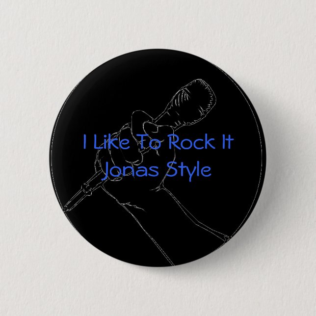 Rock It Jonas Style 6 Cm Round Badge (Front)