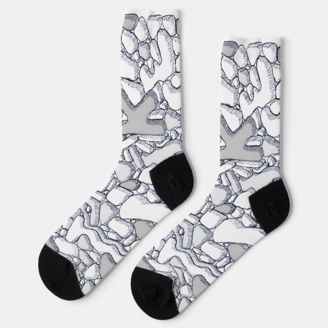 Rock It! Surreal  Hiking Camping socks (Left)
