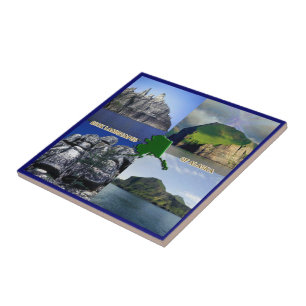 Rock Landscapes of Alaska Collage Tile