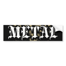 Rock=Life 'Vintage Metal' Bumper Sticker