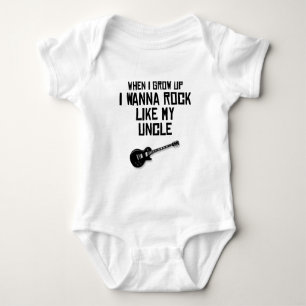 Rock Like My Uncle Baby Bodysuit