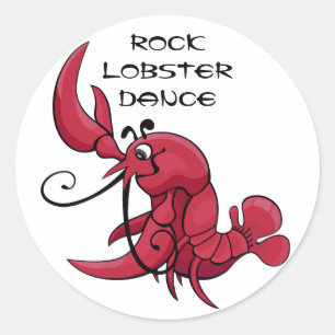 Rock Lobster Dance Classic Round Sticker