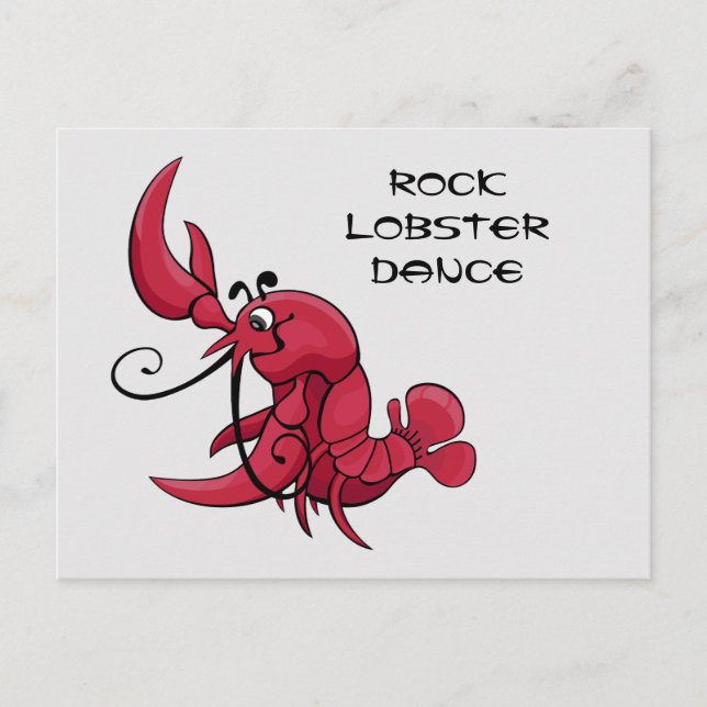 Rock Lobster Dance Postcard (Front)
