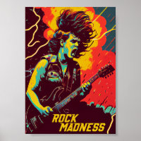 Rock Madness Music Prints: Bold and Vibrant