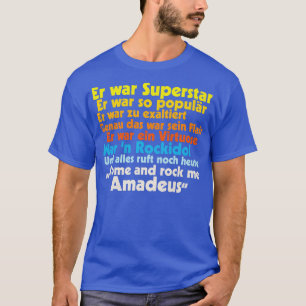 Rock Me Amadeus Falco Lyrics T-Shirt
