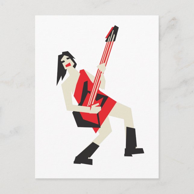 rock me girl postcard (Front)