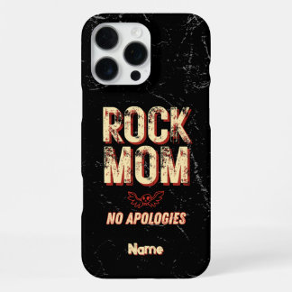 Rock Mom Gift Cool Mother's Day Rocker Mom iPhone 16 Pro Max Case