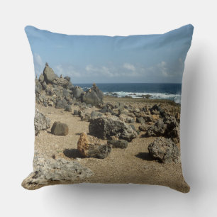 Rock Monuments on Aruban Coast Cushion