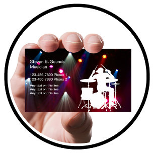 Rock Music Band Business Cards