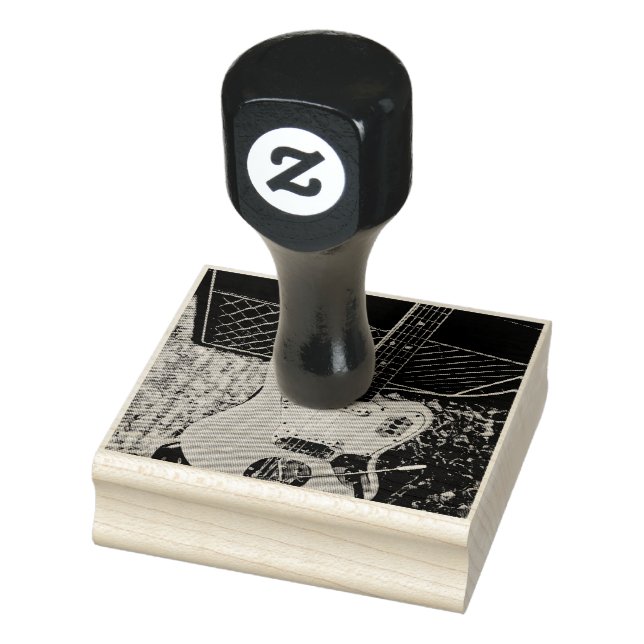 rock music gift for him her rubber stamp (Stamp)