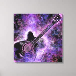 Rock Music Guitar Canvas Print