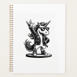 Rock Music & Heavy Metal, Rocker, Funny Unicorn, R Planner