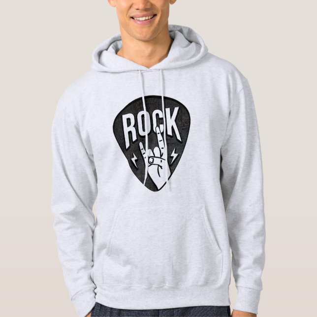 Rock music Logo T-Shirt Hoodie (Front)